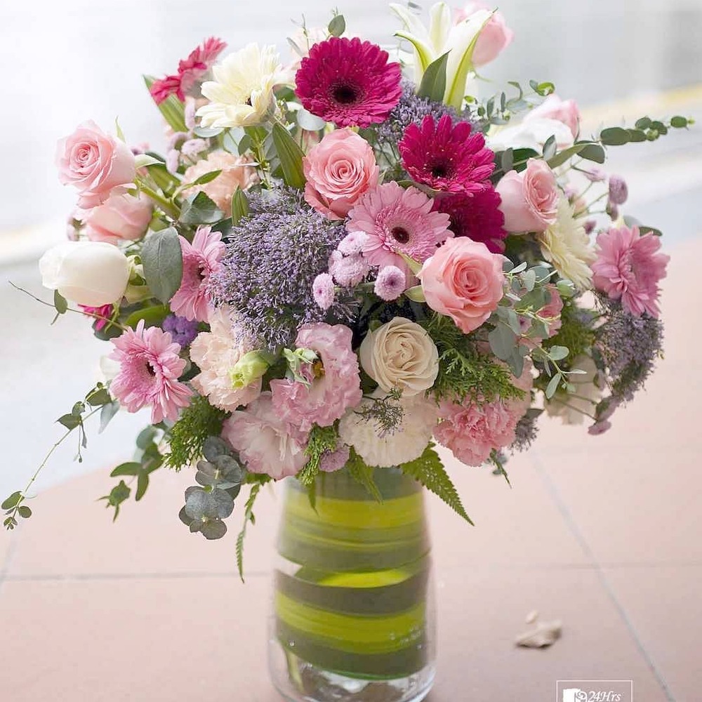 Beautiful flower arrangement representing our mission