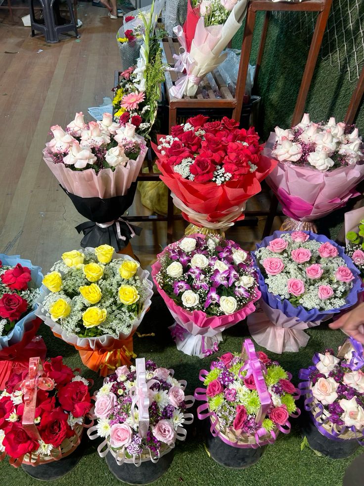 Beautiful flower arrangement at Edelweiss Flowershop